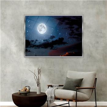 Aluminium Omlijste Natuur Thema Geharde Glasschilderij 081