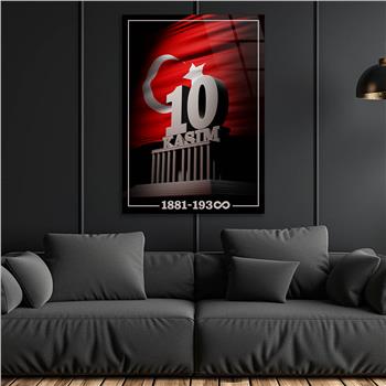 Dikey VatanTemalı Cam Tablo 129