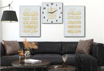 Ensemble de Tableaux et d’horloge 2 pièce sur le thème religieux