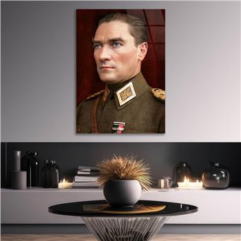 Dikey VatanTemalı Cam Tablo 199