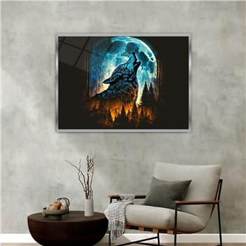 Aluminum-Framed National-Themed Tempered Glass Wall Art 028