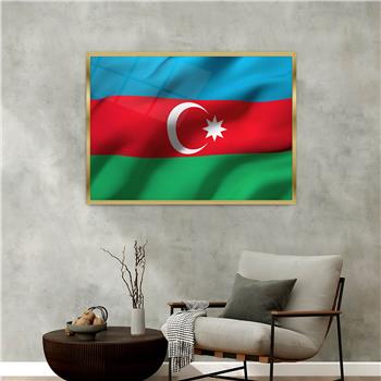 Aluminum-Framed National-Themed Tempered Glass Wall Art 029