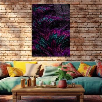 Dikey Sanat Temalı Cam Tablo 401