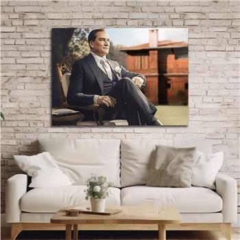 Yatay Vatan Temalı Cam Tablo 139