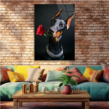 Dikey Doğa Temalı Cam Tablo 258