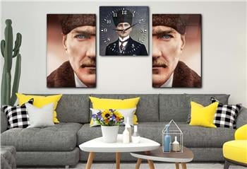 Nation Thematisches 2-teiliges bedrucktes Glas und Uhrenset