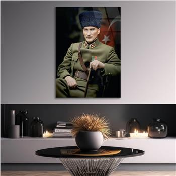 Dikey VatanTemalı Cam Tablo 234