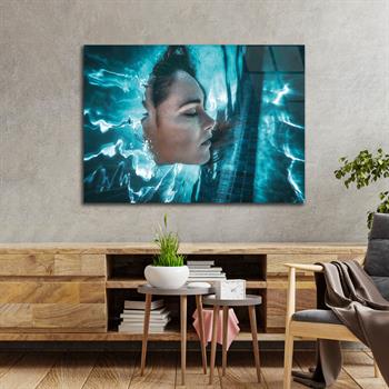 Kunst Thema auf bedrucktem Glas