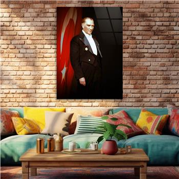 Dikey VatanTemalı Cam Tablo 264