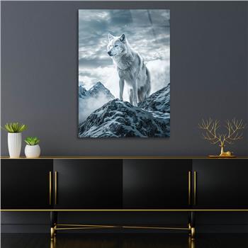 Dikey Doğa Temalı Cam Tablo 438