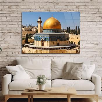 Yatay Dini Temalı Cam Tablo 164