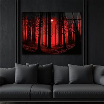 Yatay DoğaTemalı Cam Tablo 376