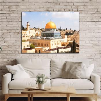 Yatay Dini Temalı Cam Tablo 163