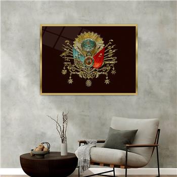 Aluminum-Framed National-Themed Tempered Glass Wall Art 006