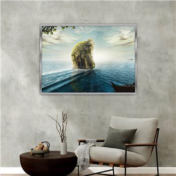 bedrucktes Glas mit Aluminiumrahmen und Kunst Themen 