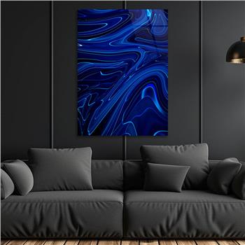 Dikey Sanat Temalı Cam Tablo 501