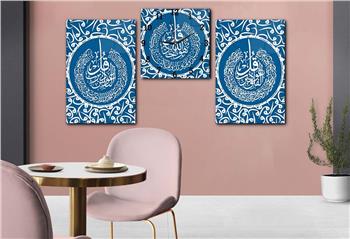 Ensemble de Tableaux et d’horloge 2 pièce sur le thème religieux