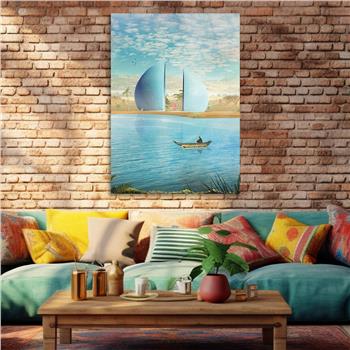 Kunst Thema auf bedrucktem Glas