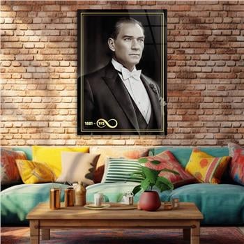 Dikey VatanTemalı Cam Tablo 259