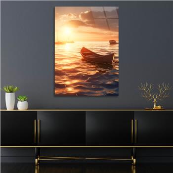 Dikey Doğa Temalı Cam Tablo 272