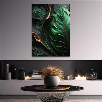 Dikey Sanat Temalı Cam Tablo 436