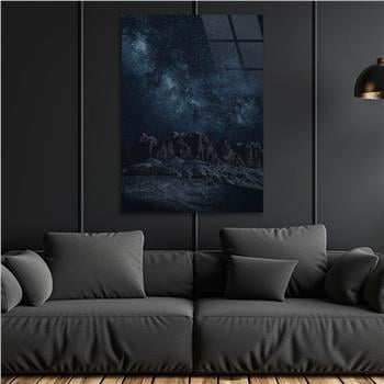 Dikey Doğa Temalı Cam Tablo 253