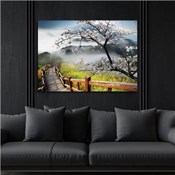 Thema Natur auf bedrucktem Glas