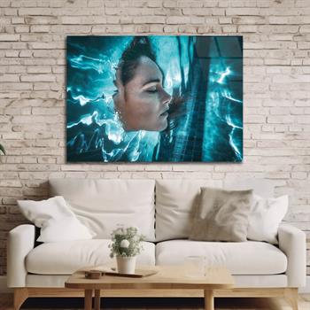 Kunst Thema auf bedrucktem Glas