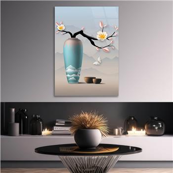 Kunst Thema auf bedrucktem Glas