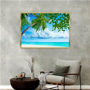 Aluminium Omlijste Natuur Thema Geharde Glasschilderij 134