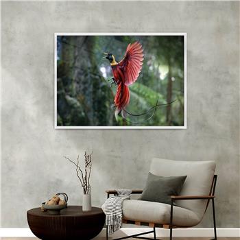 Aluminium Omlijste Natuur Thema Geharde Glasschilderij 155