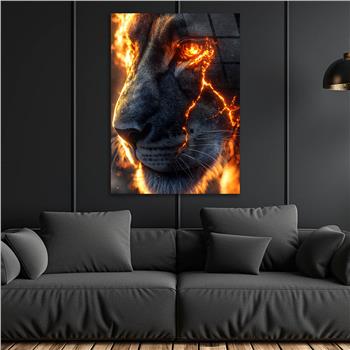 Dikey Doğa Temalı Cam Tablo 293