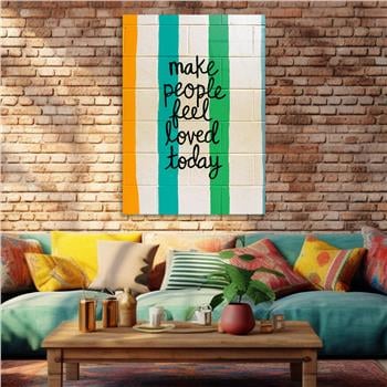 Dikey Sanat Temalı Cam Tablo 431