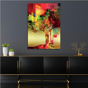 Kunst Thema auf bedrucktem Glas