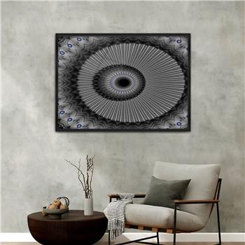 bedrucktes Glas mit Aluminiumrahmen und Kunst Themen 