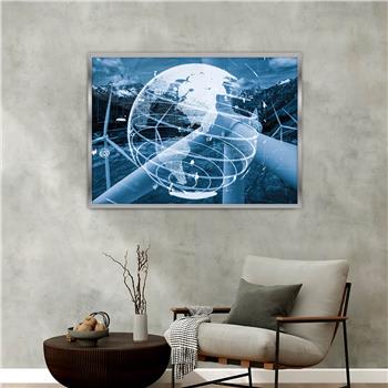 Aluminium Omlijste Kunst Thema Geharde Glasschilderij 047