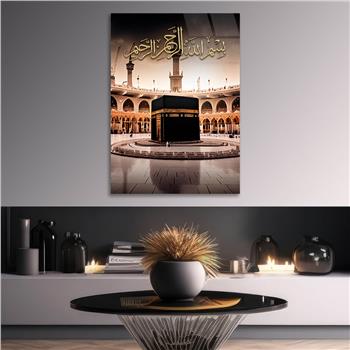 Dikey Dini Temalı Cam Tablo 256