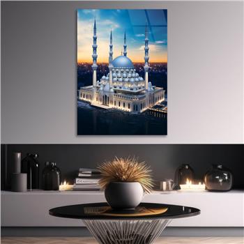 Dikey Dini Temalı Cam Tablo 264