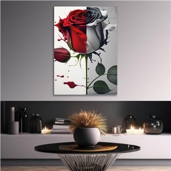 Thema Natur auf bedrucktem Glas