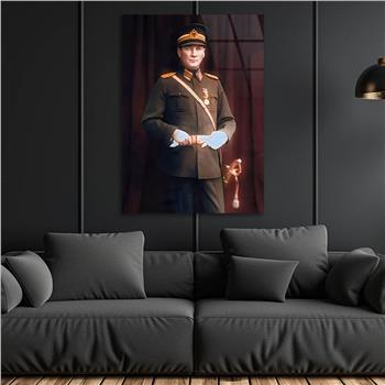 Dikey VatanTemalı Cam Tablo 211