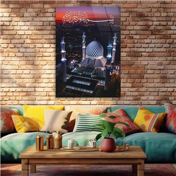 Dikey Dini Temalı Cam Tablo 268