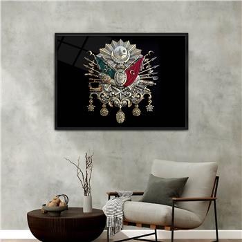 Aluminum-Framed National-Themed Tempered Glass Wall Art 023