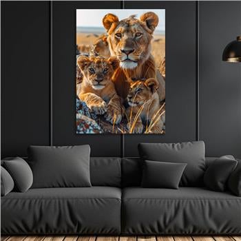 Dikey Doğa Temalı Cam Tablo 298