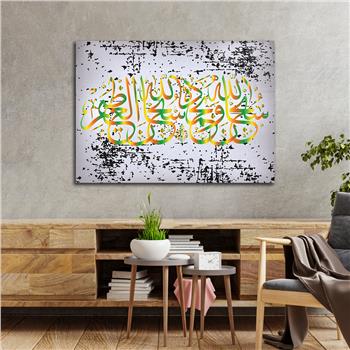 Religiöses Thema auf bedrucktem Glas