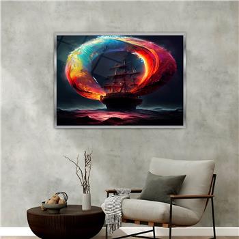 Alüminyum Çerçeveli Doğa Temalı Cam Tablo 018