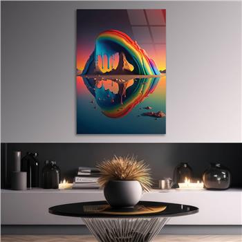 Kunst Thema auf bedrucktem Glas 298