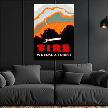 Dikey Sanat Temalı Cam Tablo 498