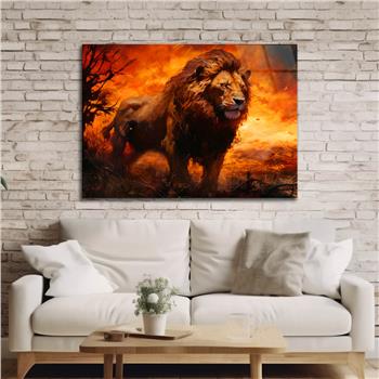 Yatay Doğa Temalı Cam Tablo 449