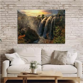 Thema Natur auf bedrucktem Glas