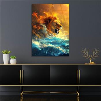 Dikey Doğa Temalı Cam Tablo 378